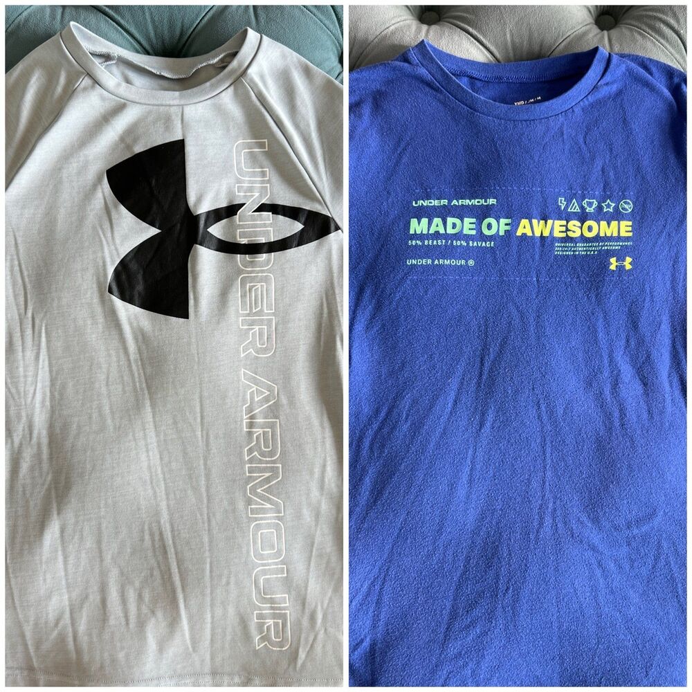 Under Armour shirt bundle Youth Boys Medium YM